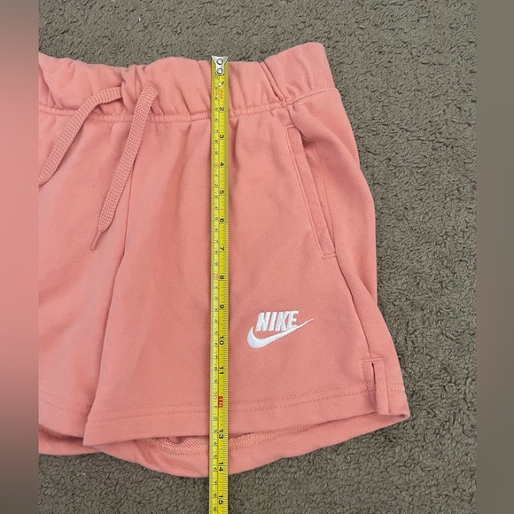 NIKE Pink Coral Sweatshorts, Size Large - Picture 10 of 10